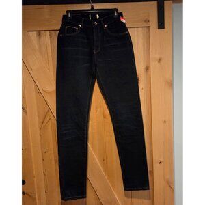 NWOT TAYLOR STITCH Men's Slim Jeans Size 28x33 Selvedge Dark Denim Button Fly